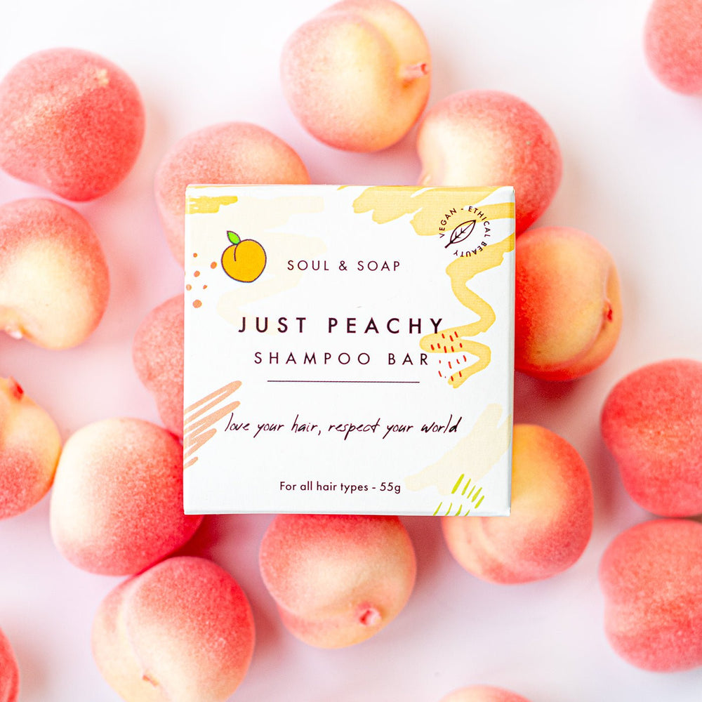 Just Peachy Solid Shampoo Bar For All Hair Types - Soul and SoapSolid Shampoo