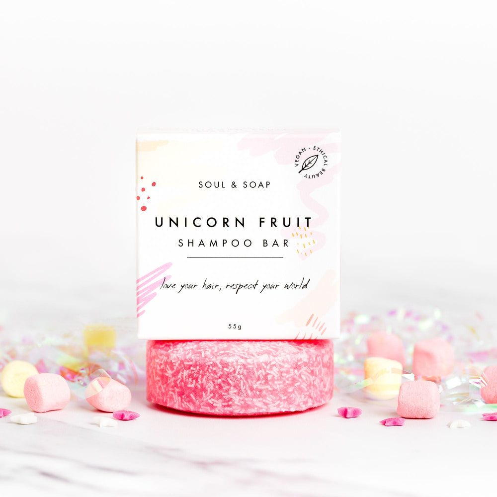 Unicorn Solid Shampoo Bar For All Hair Types - Vegan