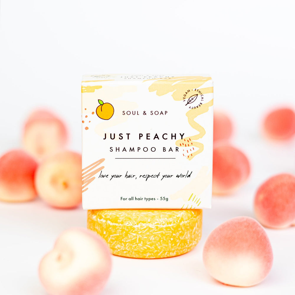 Just Peachy Solid Shampoo Bar For All Hair Types