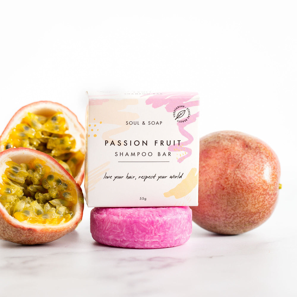 Passion Fruit Solid Shampoo Bar - Soul and SoapSolid Shampoo