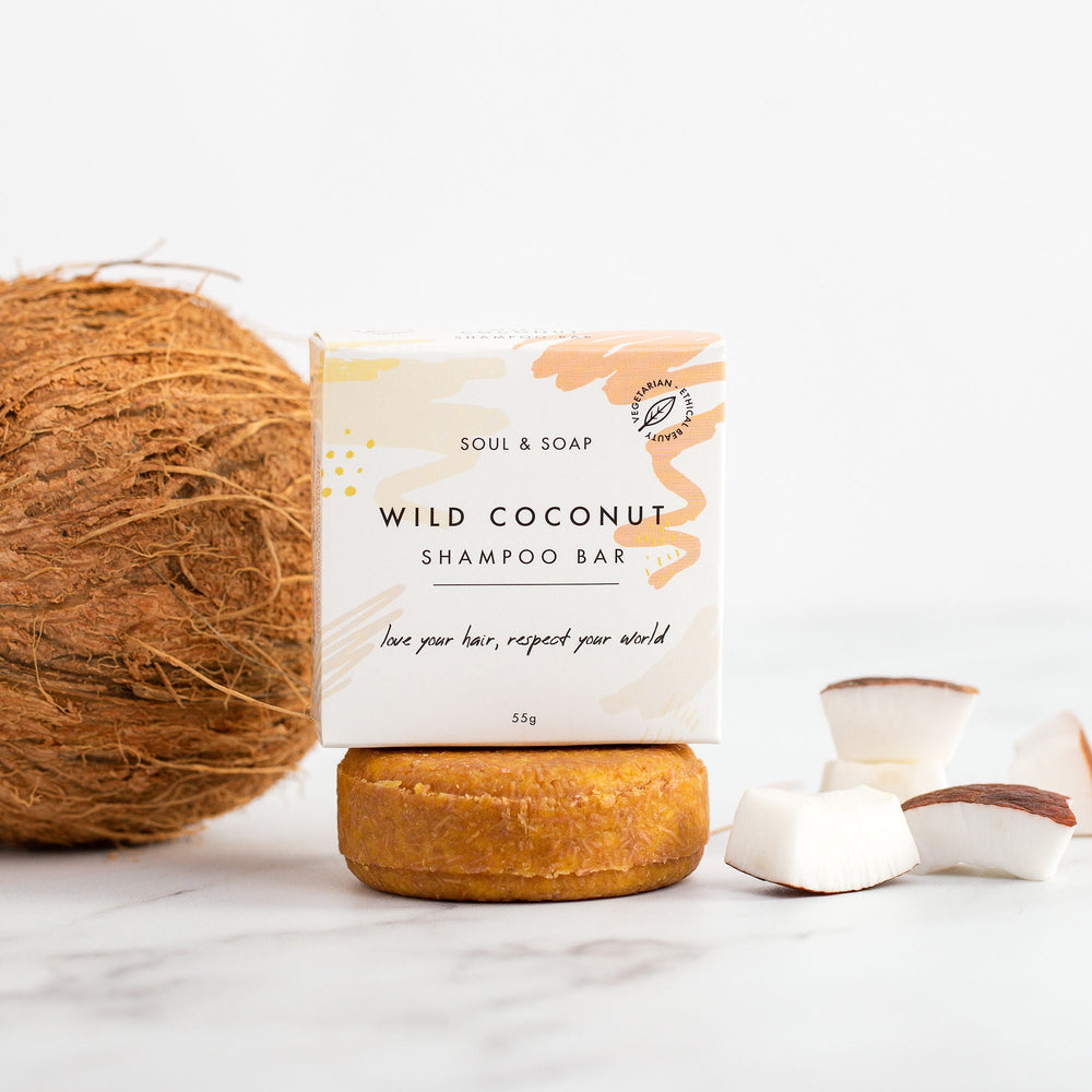 Wild Coconut Solid Shampoo Bar - Soul and SoapSolid Shampoo